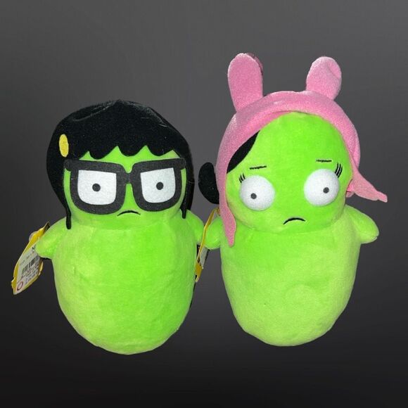 NWT Bob's Burgers Kuchi Kopi Cosplaying As Louise & Tina 7” Plush - Picture 1 of 5